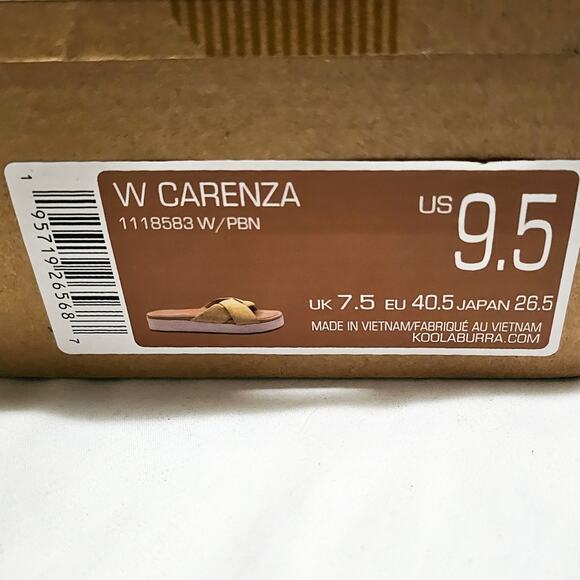 Koolaburra by Ugg New yellow & white Carenza twist slide sandal size 9.5 - Picture 14 of 15